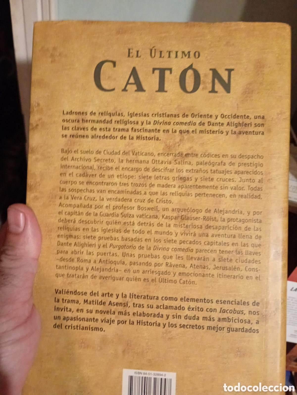 Libros de segunda mano: El &uacute;ltimo Cat&oacute;n Matilde Asensi - Foto 2