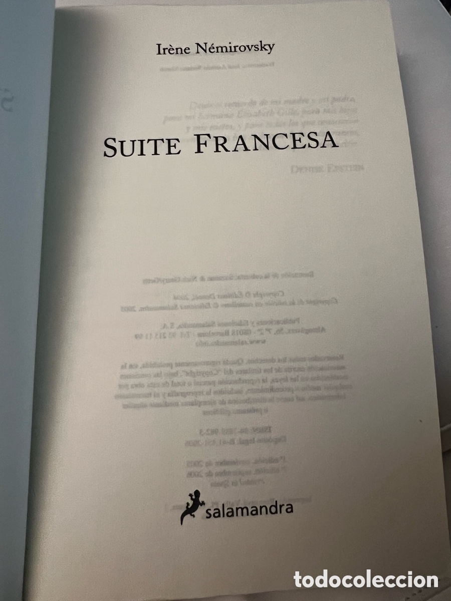 Libros de segunda mano: Suite Francesa. Irene Nemirovsky. Ed. Salamandra. - Foto 4