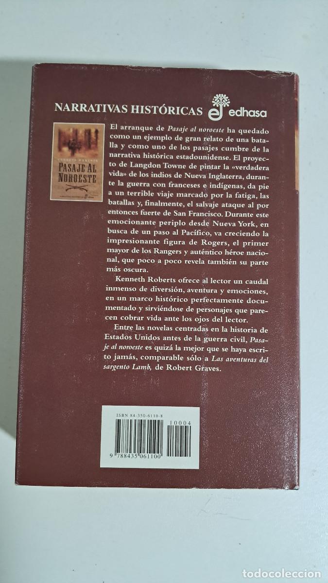 Libros de segunda mano: Pasaje al Noroeste (Kenneth Roberts) - Edhasa - Foto 2
