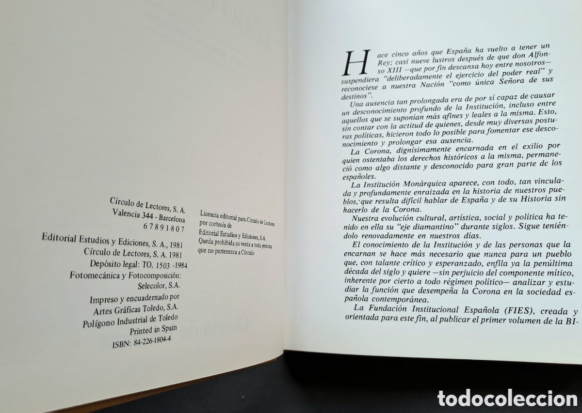 Libros de segunda mano: Todo un Rey - C&iacute;rculo de lectores - Foto 4