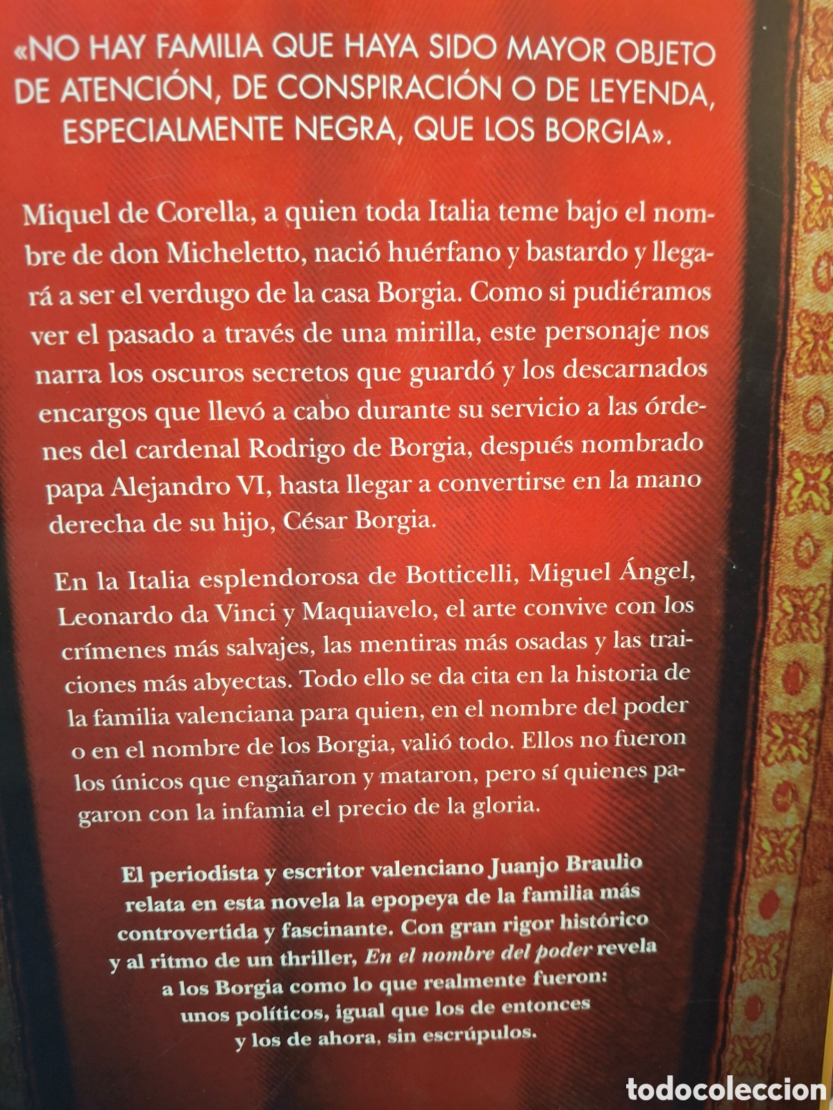 Libros de segunda mano: EN EL NOMBRE DEL PODER, JUANJO BRAULIO, EDICIONES B, 2023 - Foto 2