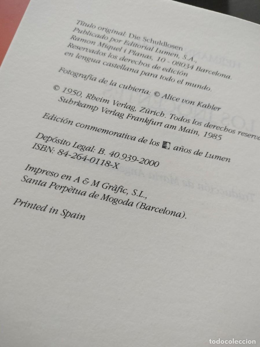 Libros de segunda mano: Los inocentes de Hermann Broch - Foto 3