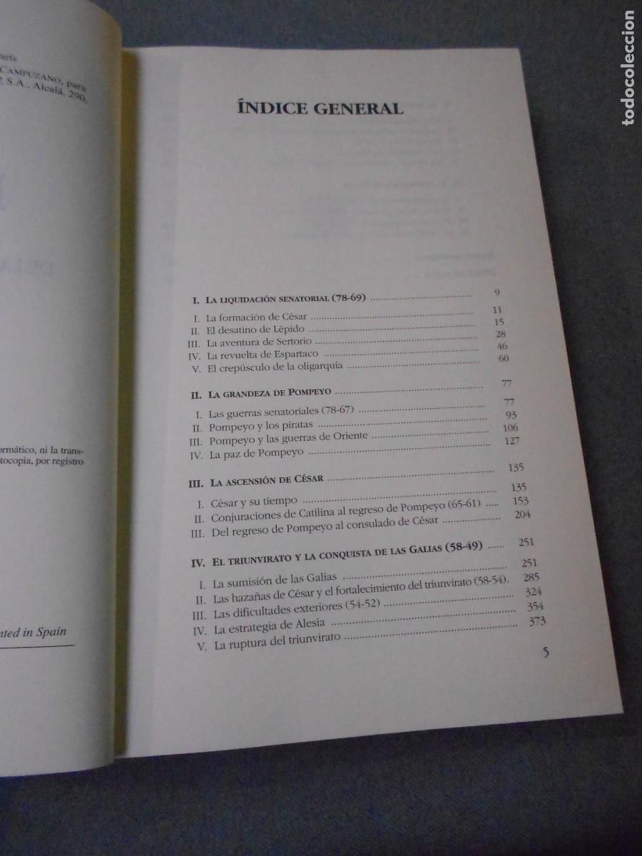 Libros de segunda mano: JULIO CESAR. El proceso clasico de la concentracion del poder. - Foto 4