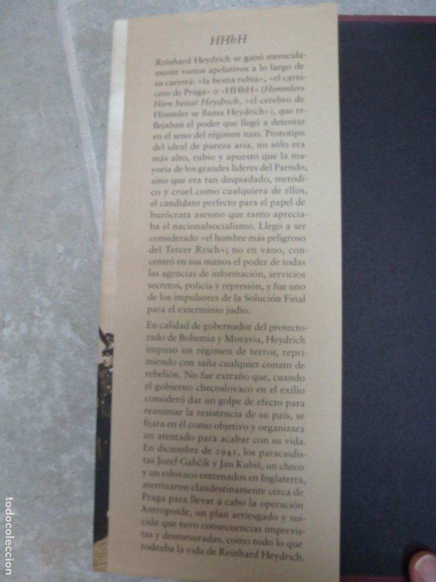 Libros de segunda mano: HHhH. LAURENT BINET. C&Iacute;RCULO DE LECTORES - Foto 3