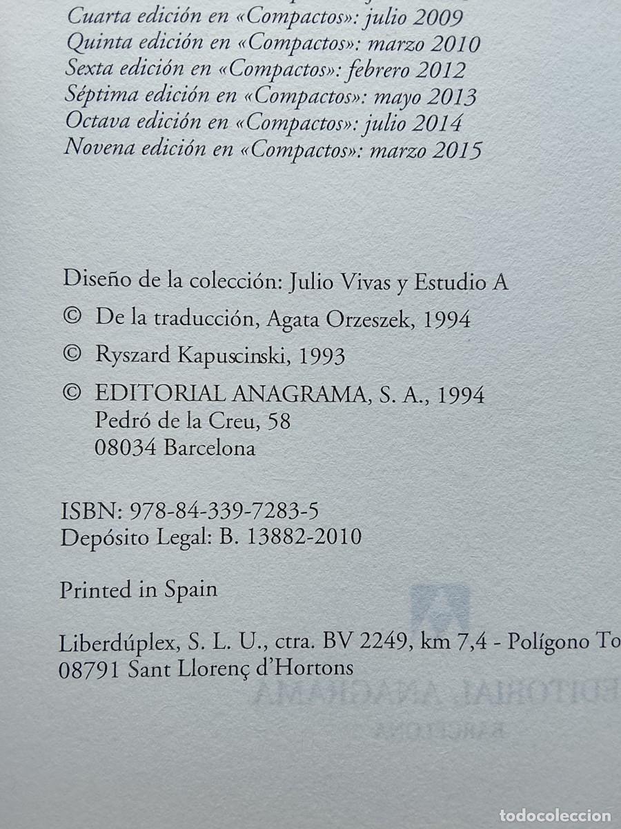 Libros de segunda mano: Ryszard Kapuscinski. El imperio - Foto 2