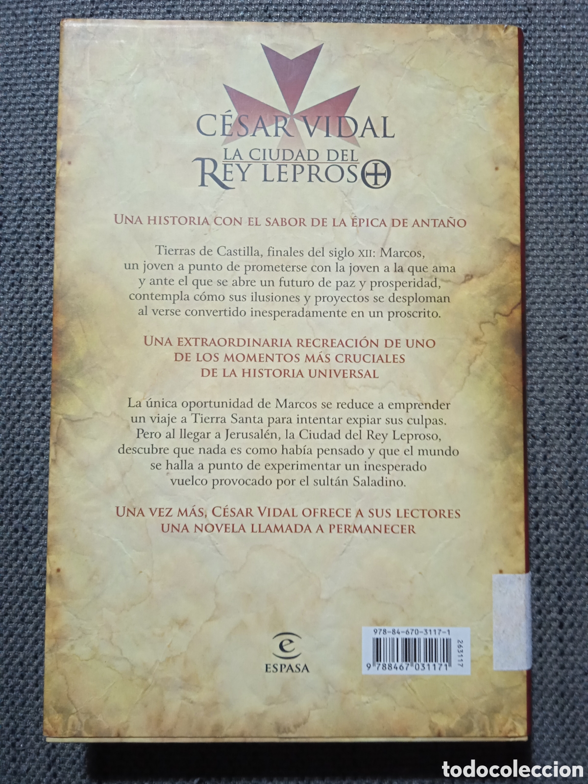 Libros de segunda mano: Libro &rdquo;La ciudad del rey leproso&rdquo; C&eacute;sar Vidal - Foto 2
