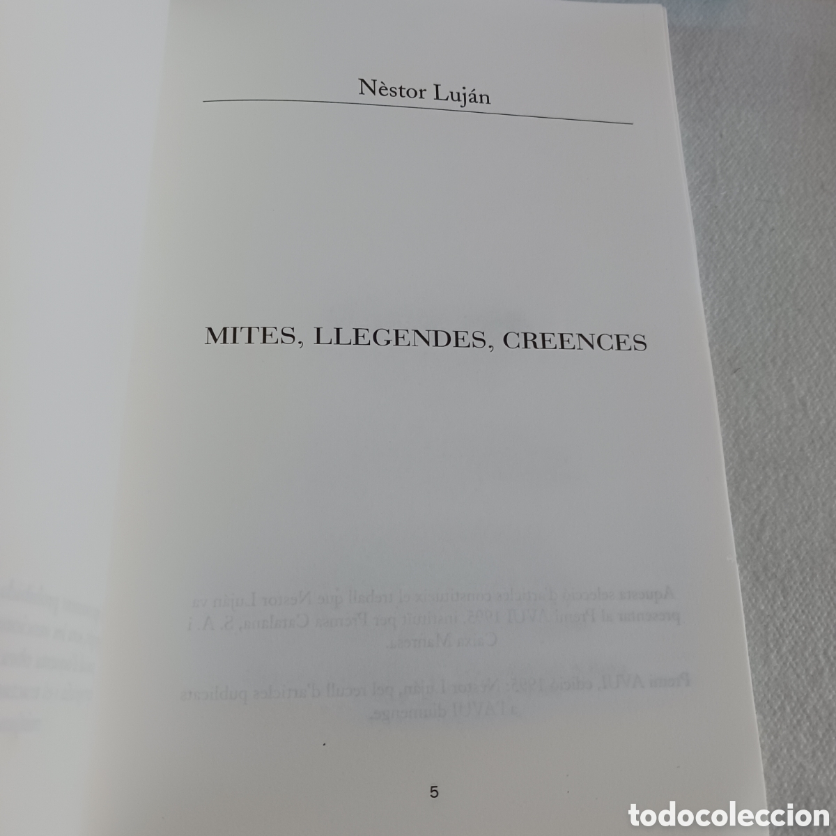 Libros de segunda mano: Mites,llegendes,creences de Nestor Lujan - Foto 3