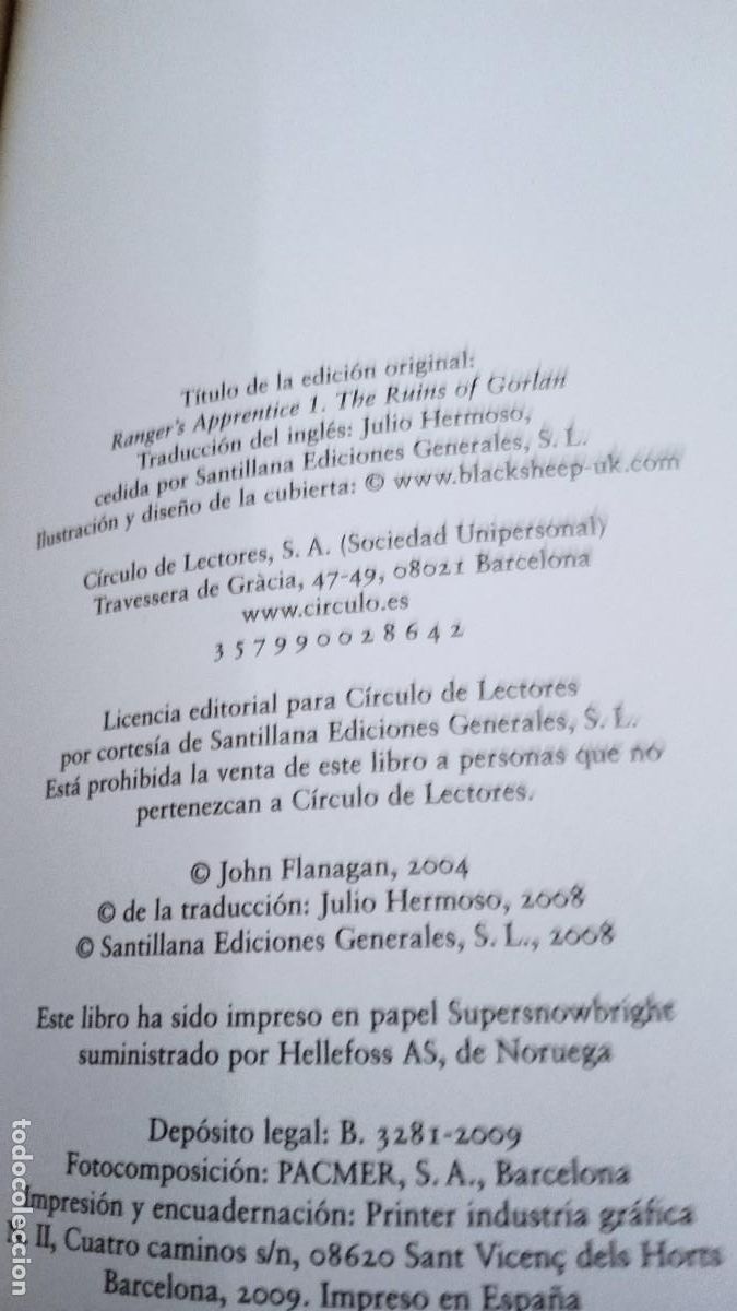Libros de segunda mano: MONTARACES Las ruinas de Gorlan - Foto 5