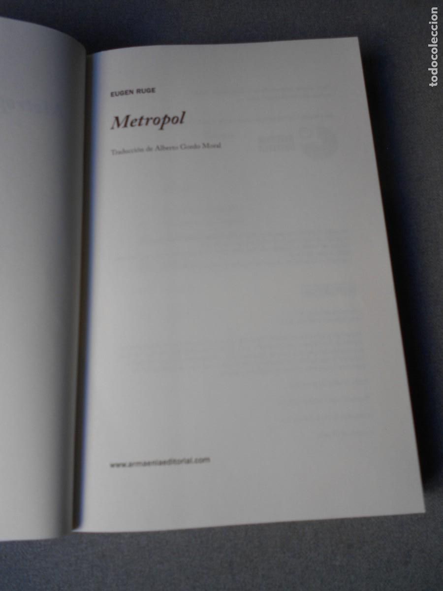 Libros de segunda mano: METROPOL. EUGEN RUGE - Foto 3
