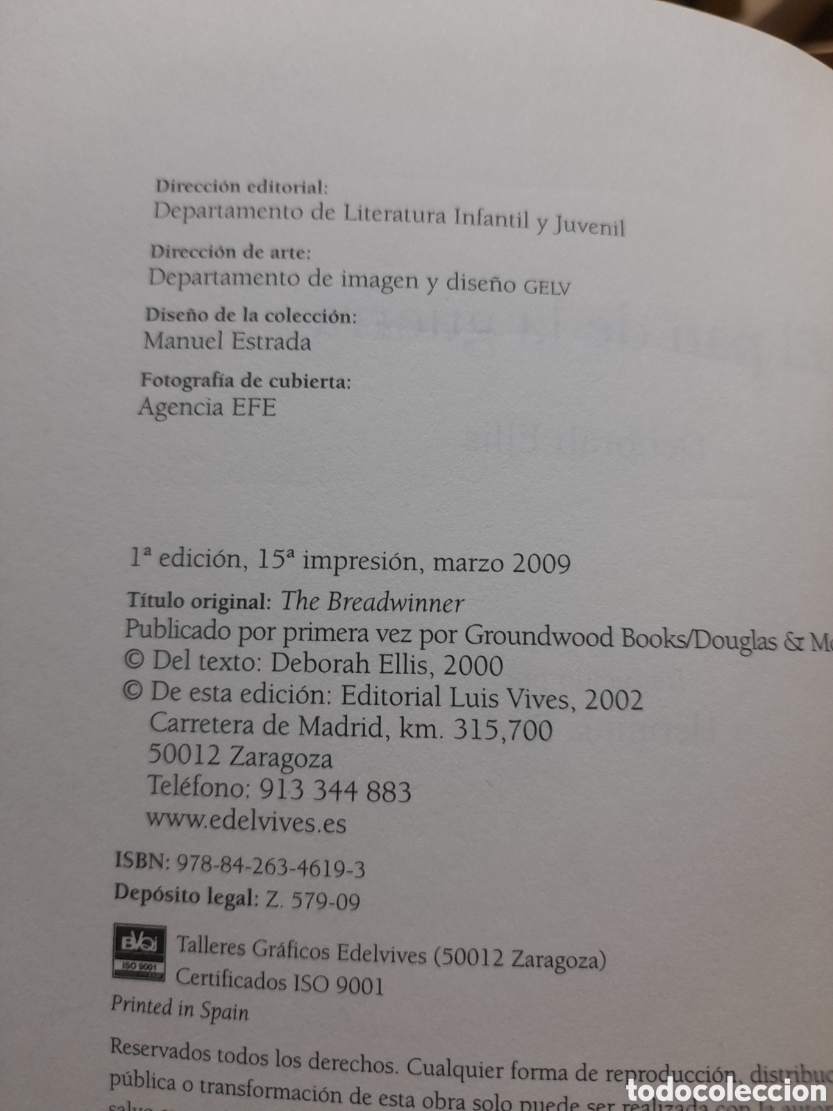 Libros de segunda mano: EL PAN DE LA GUERRA a&ntilde;o 2002 - Foto 2