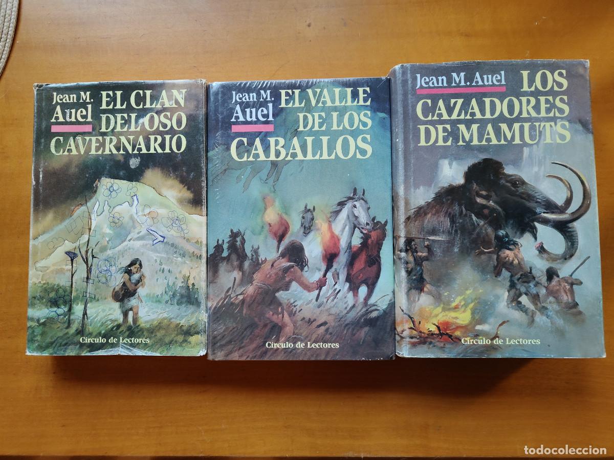 Libri di seconda mano: El Clan del Oso Cavernario + El valle de los caballos + Los cazadores de mamuts Jean M. Auel.