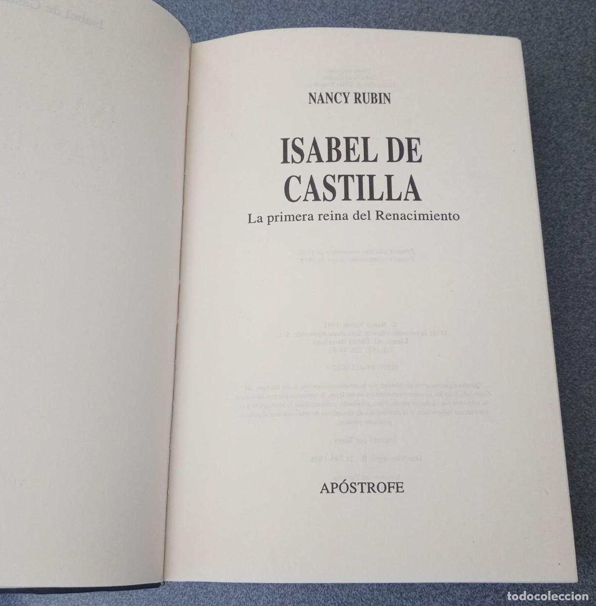 Libros de segunda mano: Isabel De Castilla Nancy Rubin - Foto 3