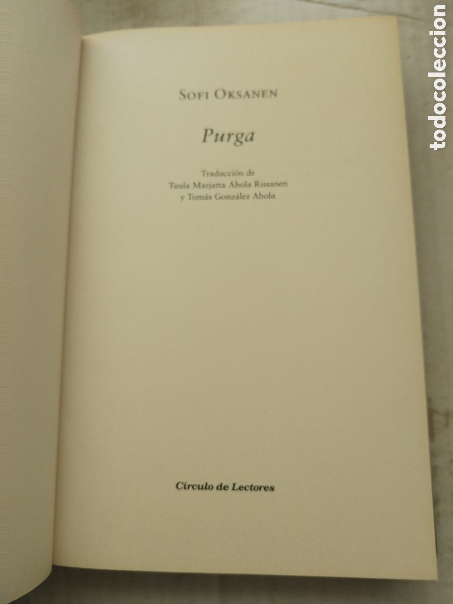 Libros de segunda mano: PURGA/SOF&Iacute; OKSANEN.. - Foto 2