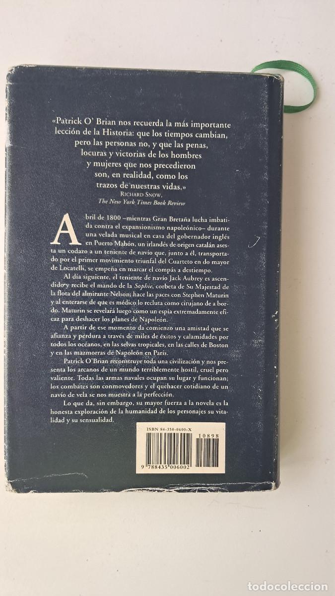 Libros de segunda mano: Capit&aacute;n de mar y guerra (Patrick Obrian) - Edhasa - Foto 2