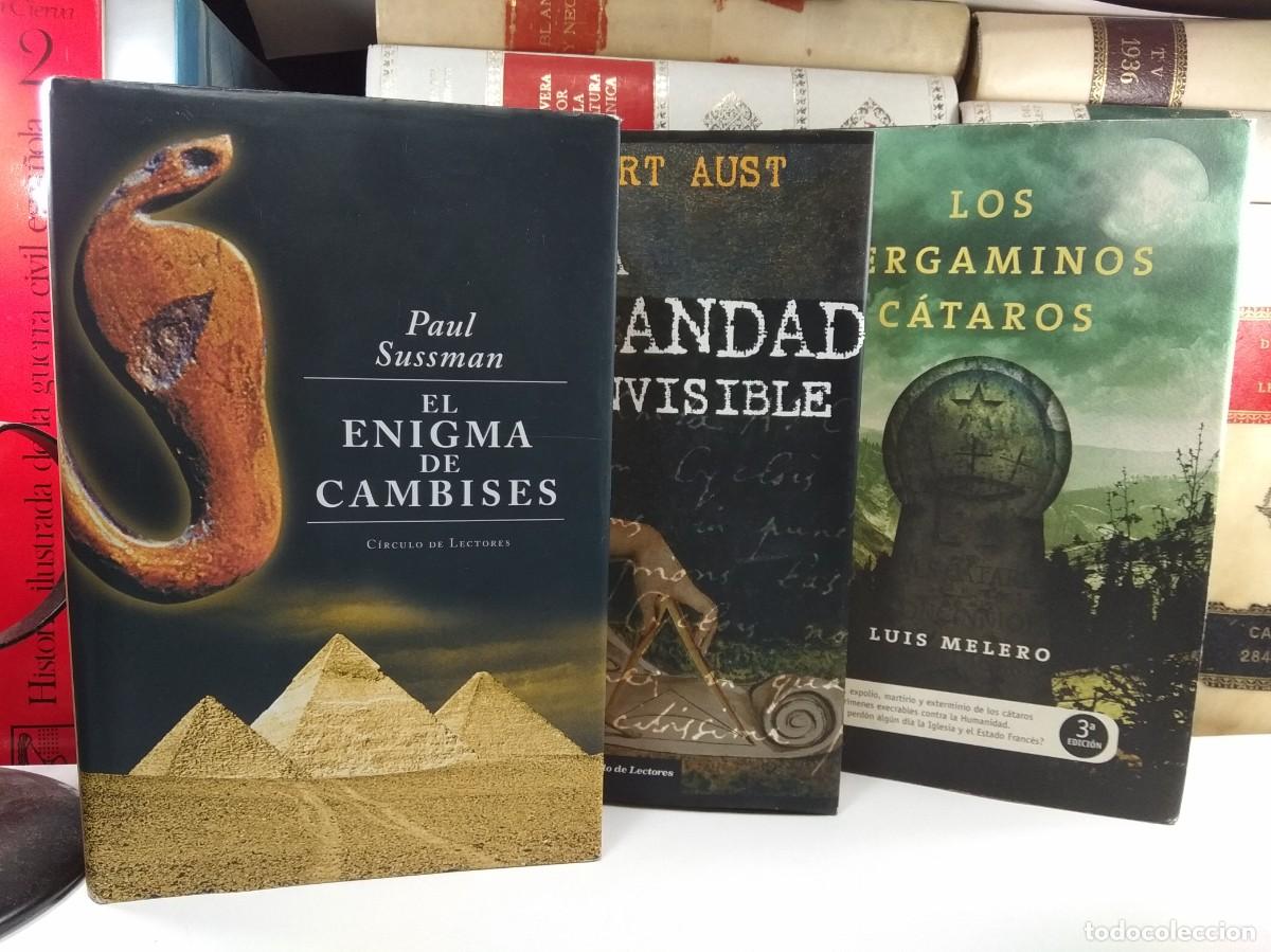 Libros de segunda mano: EL ENIGMA DE CAMBISES. LA HERMANDAD INVISIBLE. LOS PERGAMINOS C&Aacute;TAROS