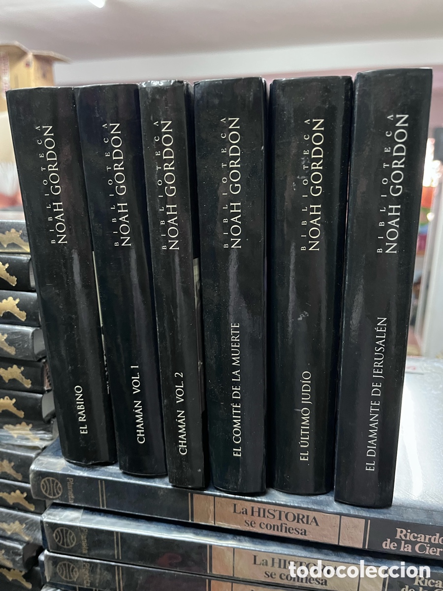 Libros de segunda mano: Lote 6 libros Noah Gordon: el rabino, cham&aacute;n, comit&eacute; de la muerte, &uacute;ltimo jud&iacute;o, diamante Jerusal&eacute;n