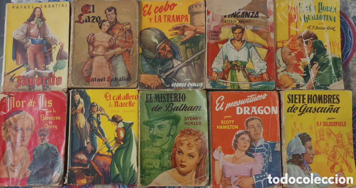 Libros de segunda mano: Lote 12 libros de la colecci&oacute;n Famosas Novelas.