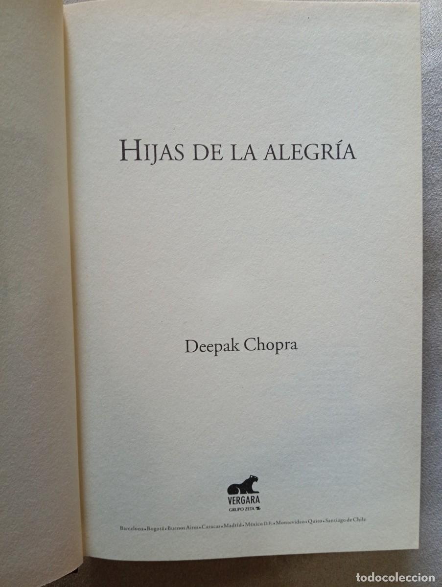 Libros de segunda mano: Deepak Chopra. Hijas de la alegr&iacute;a - Foto 1