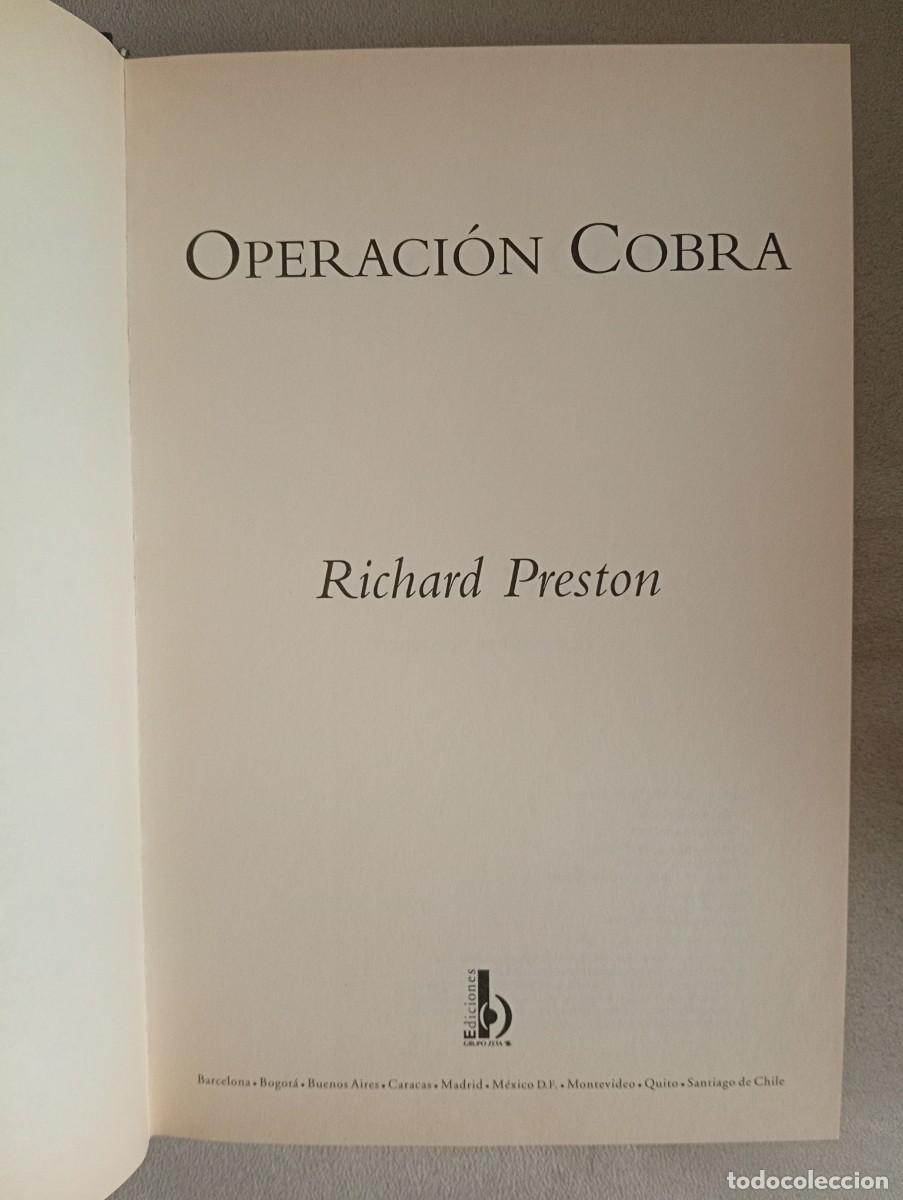 Libros de segunda mano: Richard Preston. Operaci&oacute;n Cobra