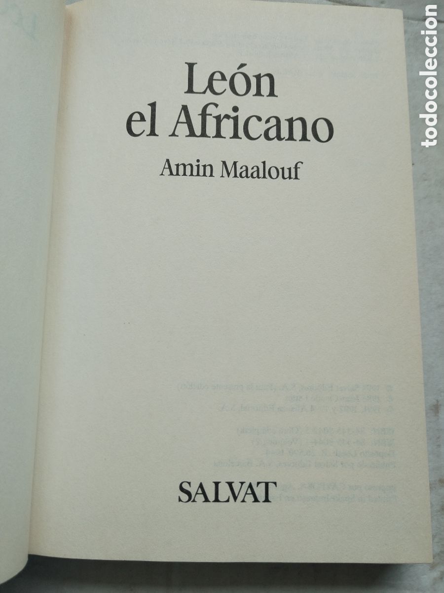 Libros de segunda mano: LE&Oacute;N EL AFRICANO/AMIN MALOUF - Foto 2