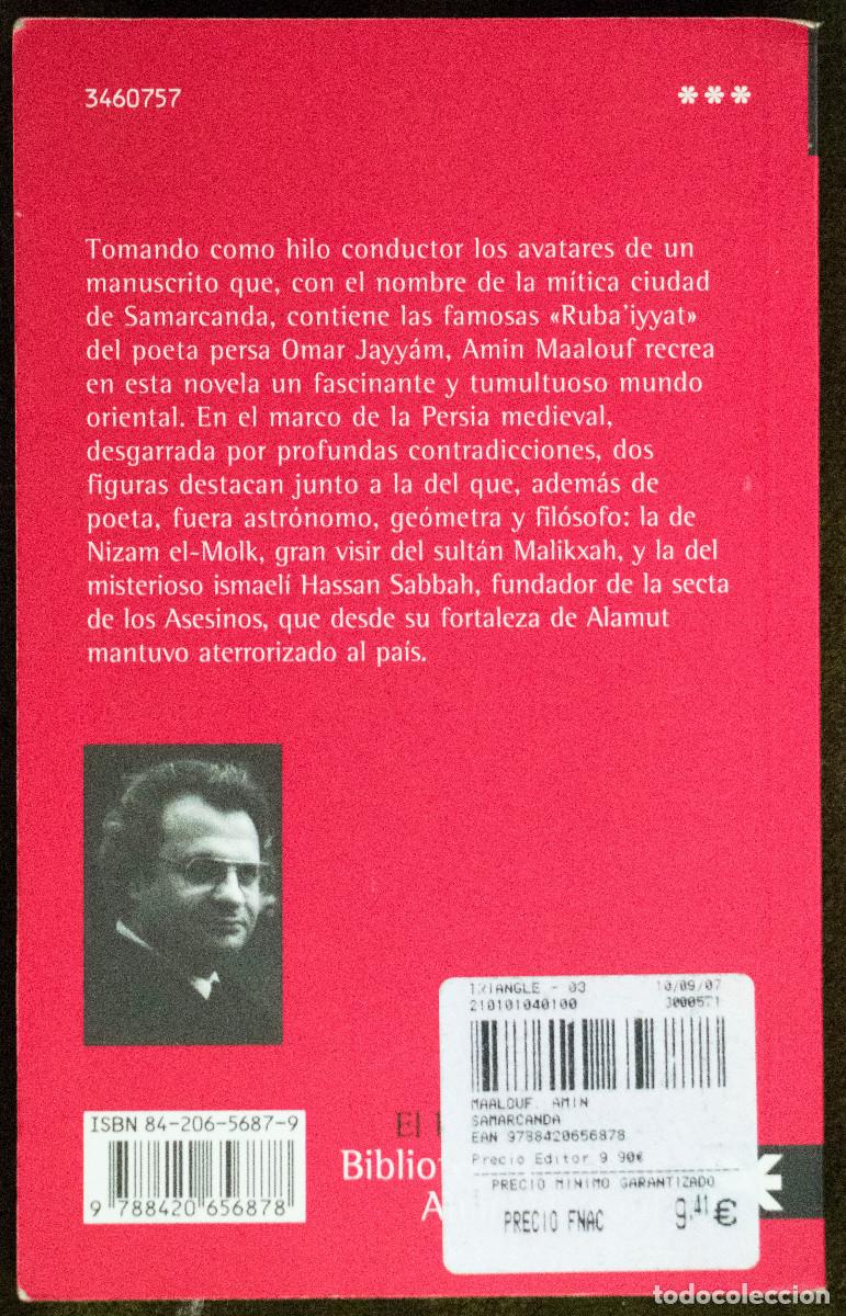 Libros de segunda mano: SAMARCANDA, de Amin Maalouf. - Foto 2