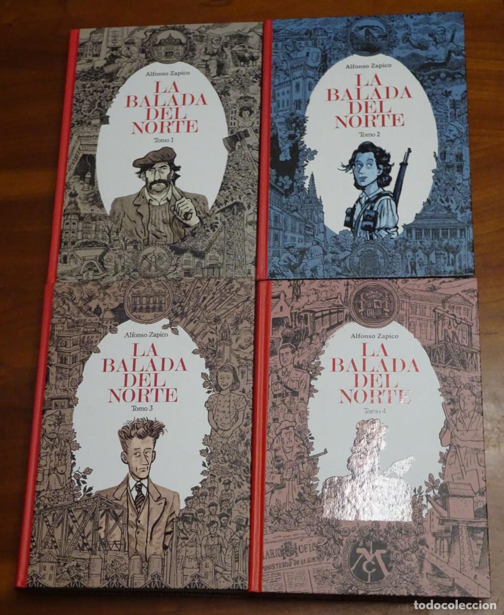 Libri di seconda mano: NOVELA GR&Aacute;FICA, 4 TOMOS LA BALADA DEL NORTE , COMPLETA, ALFONSO ZAPICO, VER FOTOS