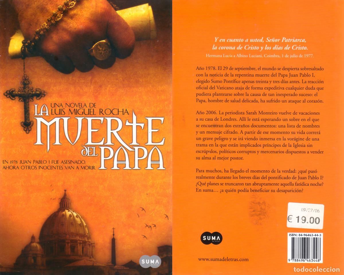 Second hand books: LA MUERTE DEL PAPA - LUIS MIGUEL ROCHA