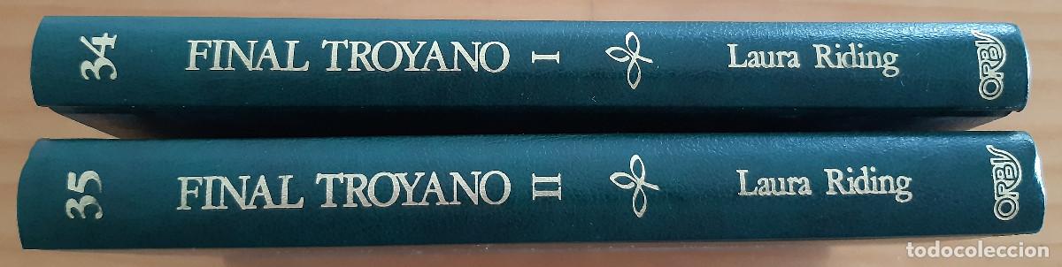 Libros de segunda mano: FINAL TROYANO - TOMOS I Y II - COMPLETO - LAURA RIDING - ORBIS - A&Ntilde;O 1988 - PERFECTO ESTADO