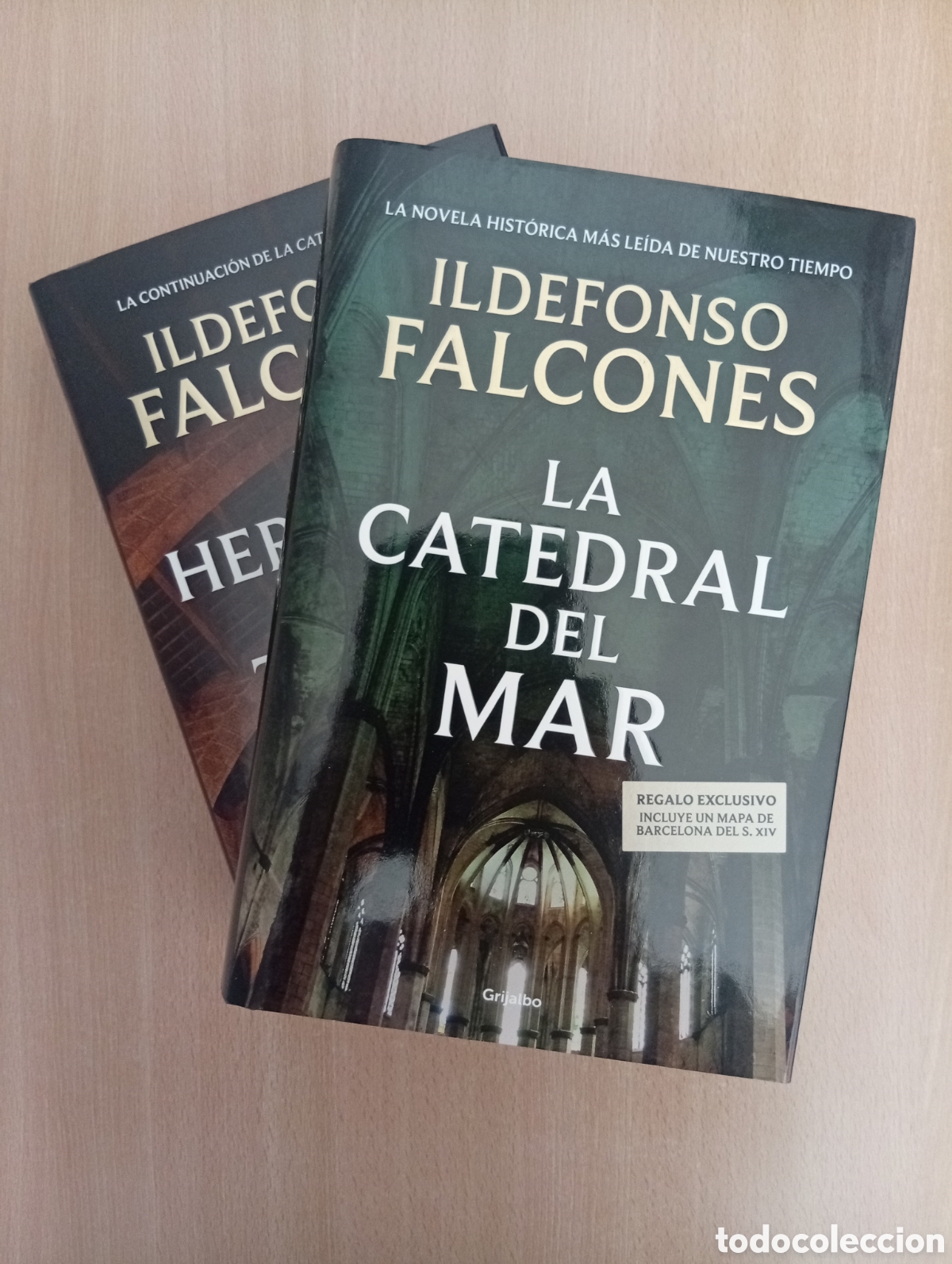 Libros de segunda mano: LA CATEDRAL DEL MAR + LOS HEREDEROS DE LA TIERRA. Ildefonso Falcones