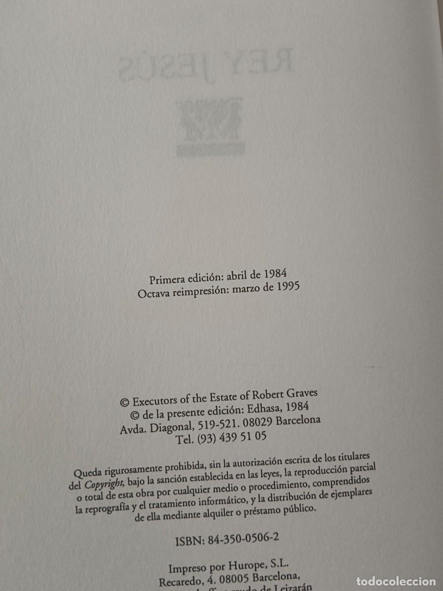 Libros de segunda mano: REY JES&Uacute;S. ROBERT GRAVES - Foto 8