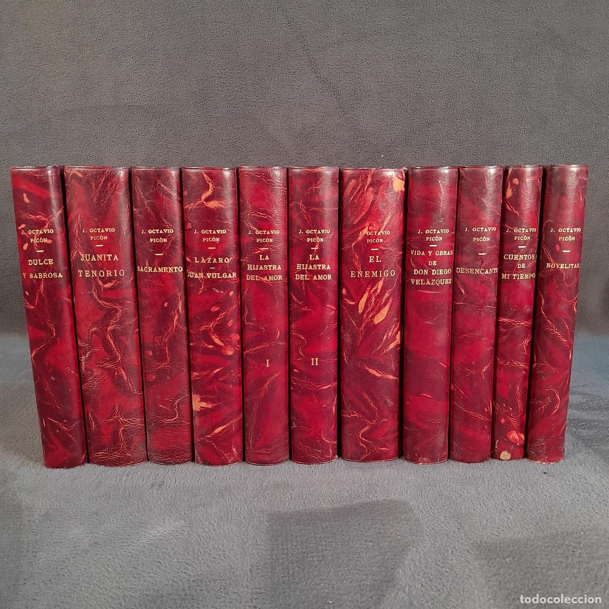 Libros de segunda mano: L-6409. J. OCTAVIO PIC&Oacute;N. OBRAS COMPLETAS. XII TOMOS. IMPRENTA RENACIMIENTO. 1927.