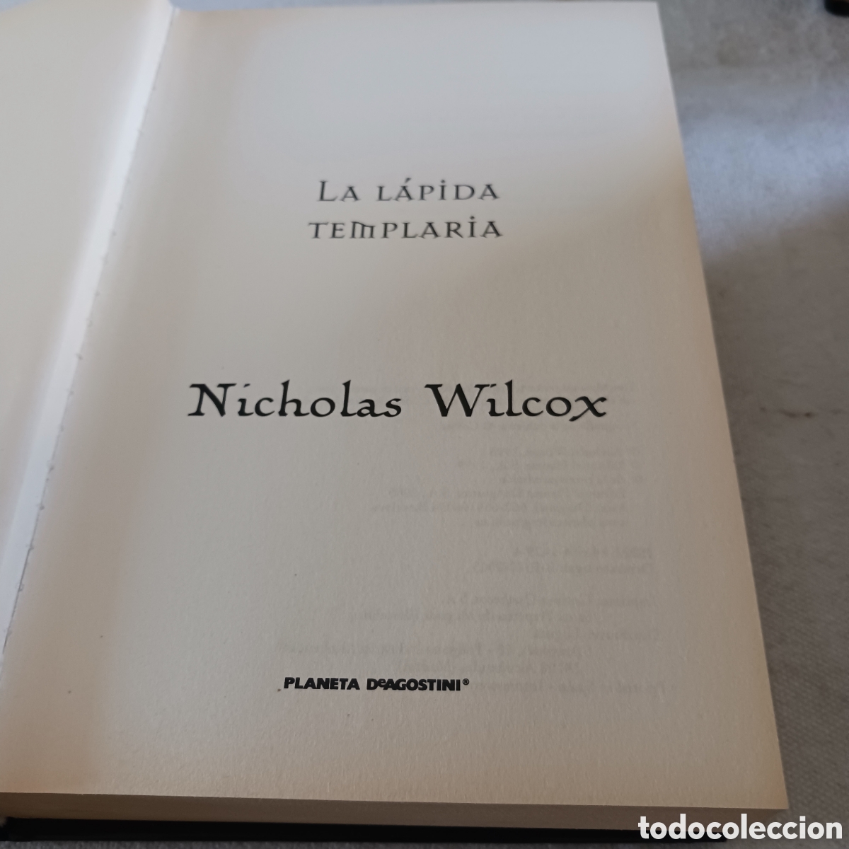 Libros de segunda mano: La L&aacute;pida Templaria de Nicol&aacute;s Wilcox - Foto 5