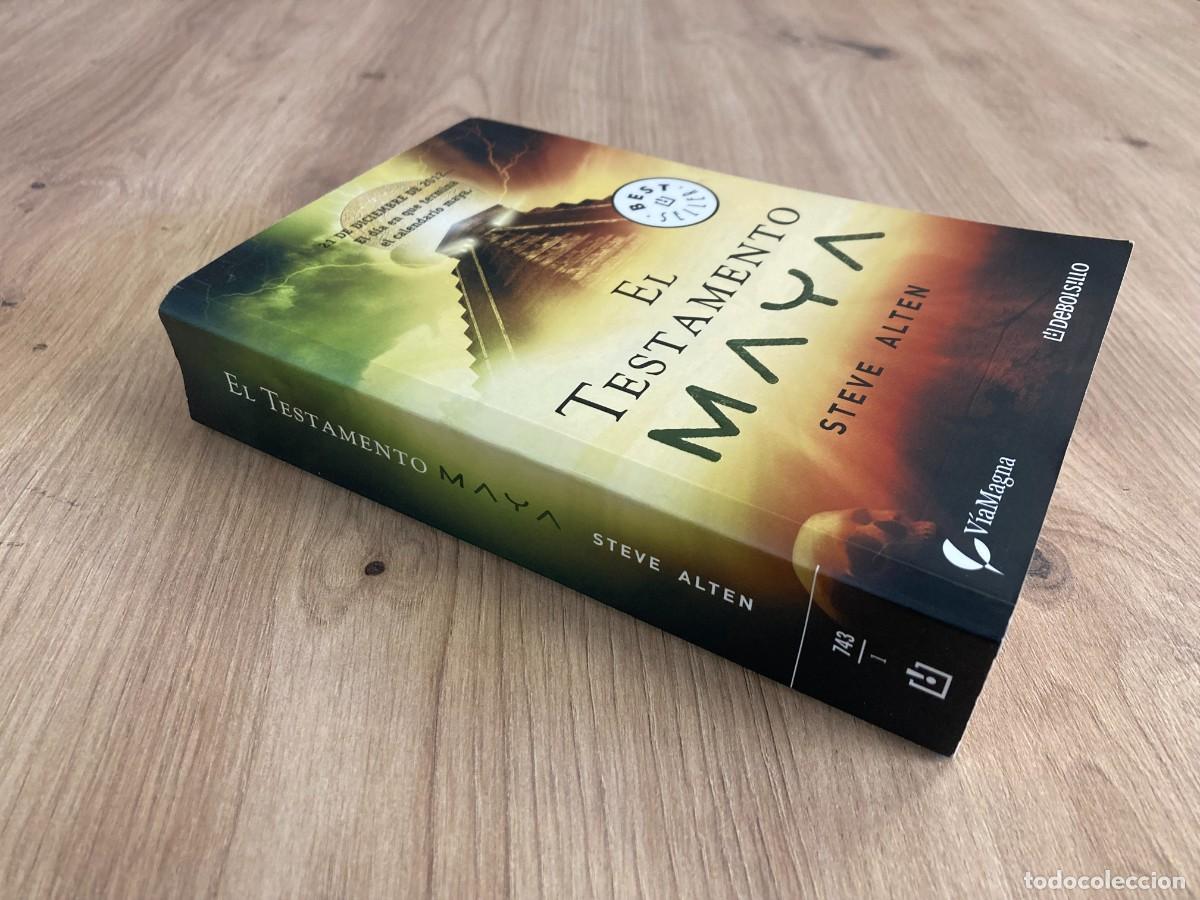 Libros de segunda mano: El Testamento Maya Steve Alten - Foto 3