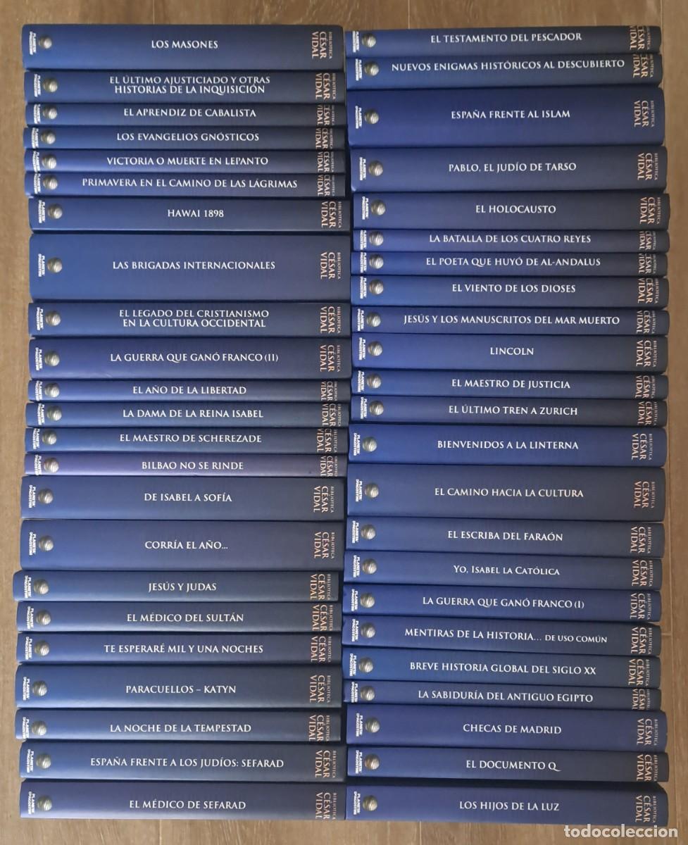 Libros de segunda mano: Lote 46 tomos Biblioteca C&eacute;sar Vidal. Planeta DeAgostini (gastos de envio incluidos)