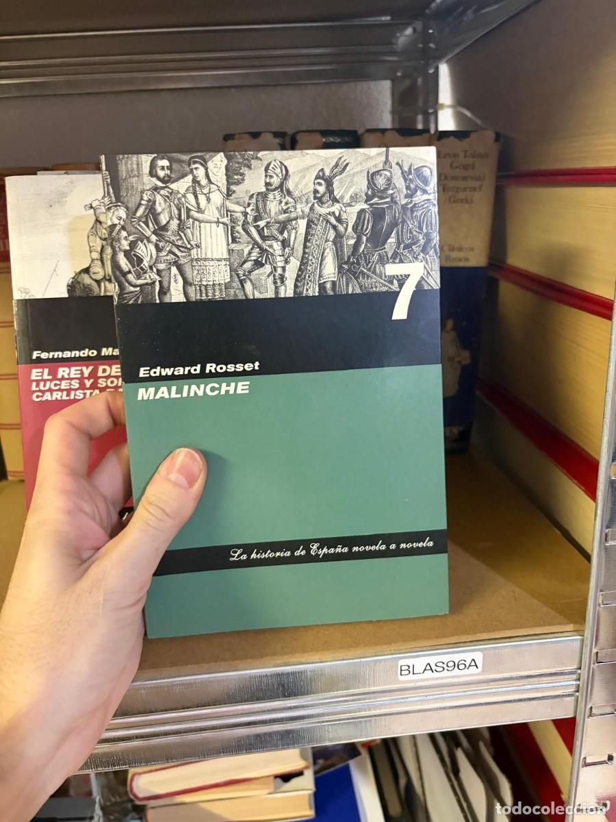 Libros de segunda mano: BLAS96A Edward Rosset, Malinche. La historia de Espa&ntilde;a novela a novela.