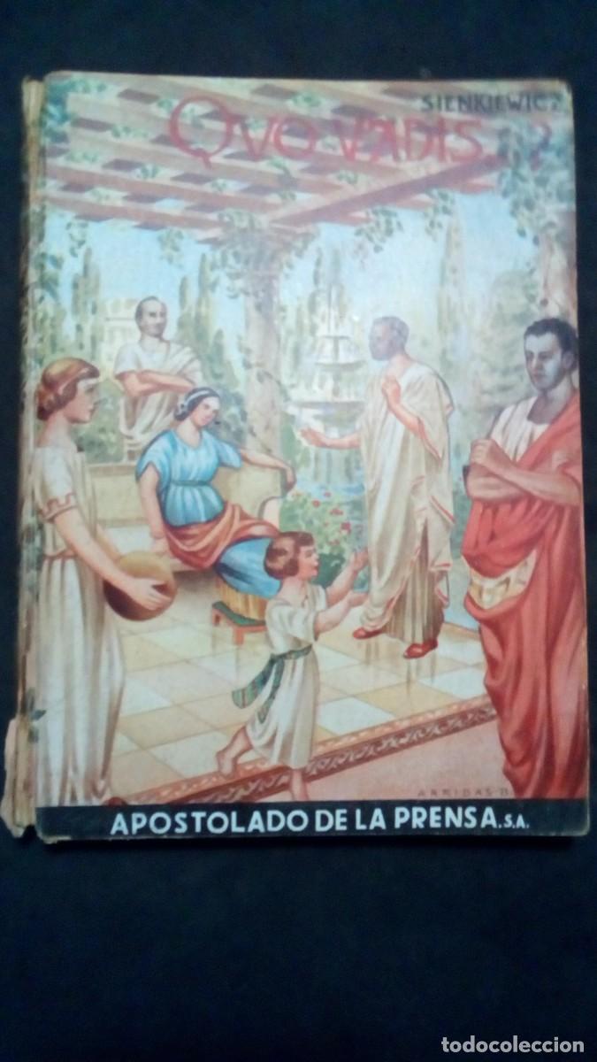 Libros de segunda mano: Quo Vadis? de Enrique Sienkiewicz Editorial Apostolado de la Prensa 1946