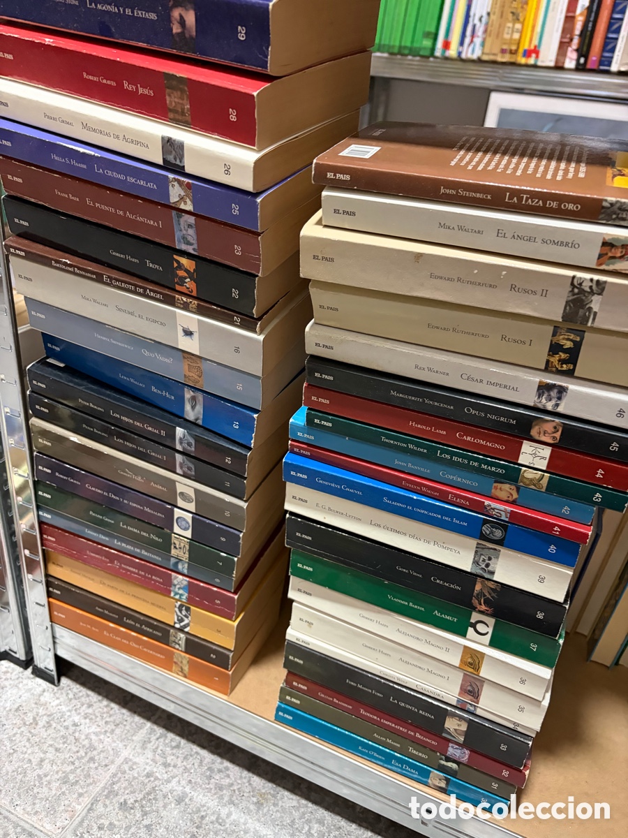 Libros de segunda mano: Blas102 Lote de 41 novelas historias El Pa&iacute;s (opus Nigrim, copernico, Ben-hur)