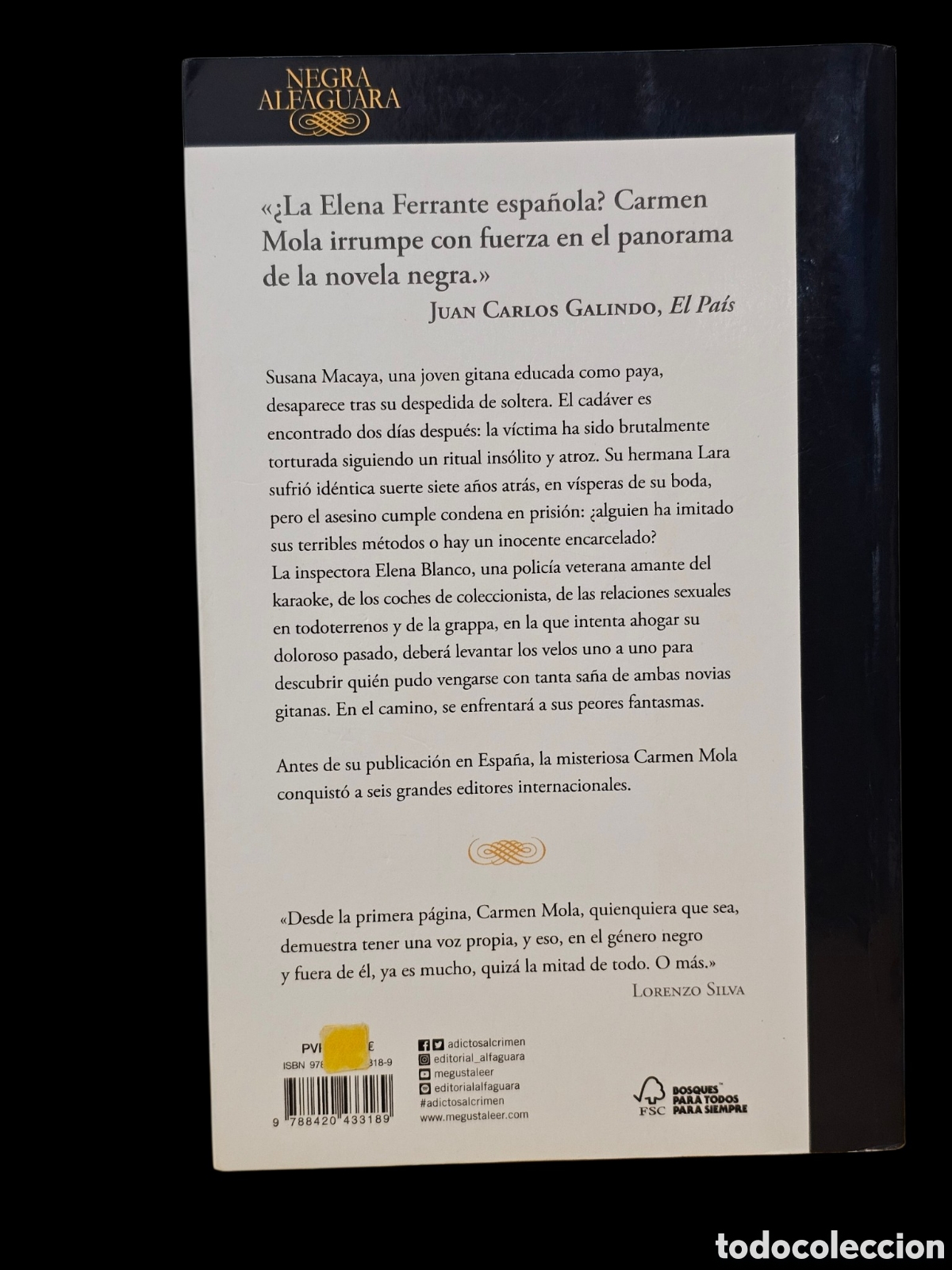 Libros de segunda mano: Libro La Novia Gitana. Carmen Mola - Foto 2