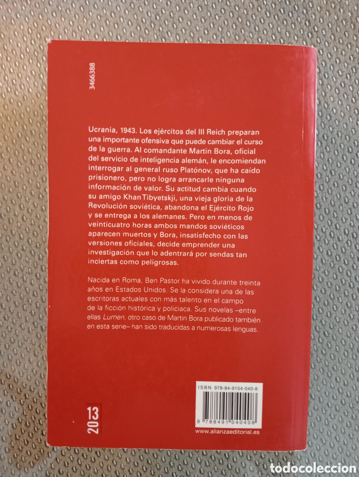 Libros de segunda mano: Cielo de plomo / Ben Pastor - Foto 3