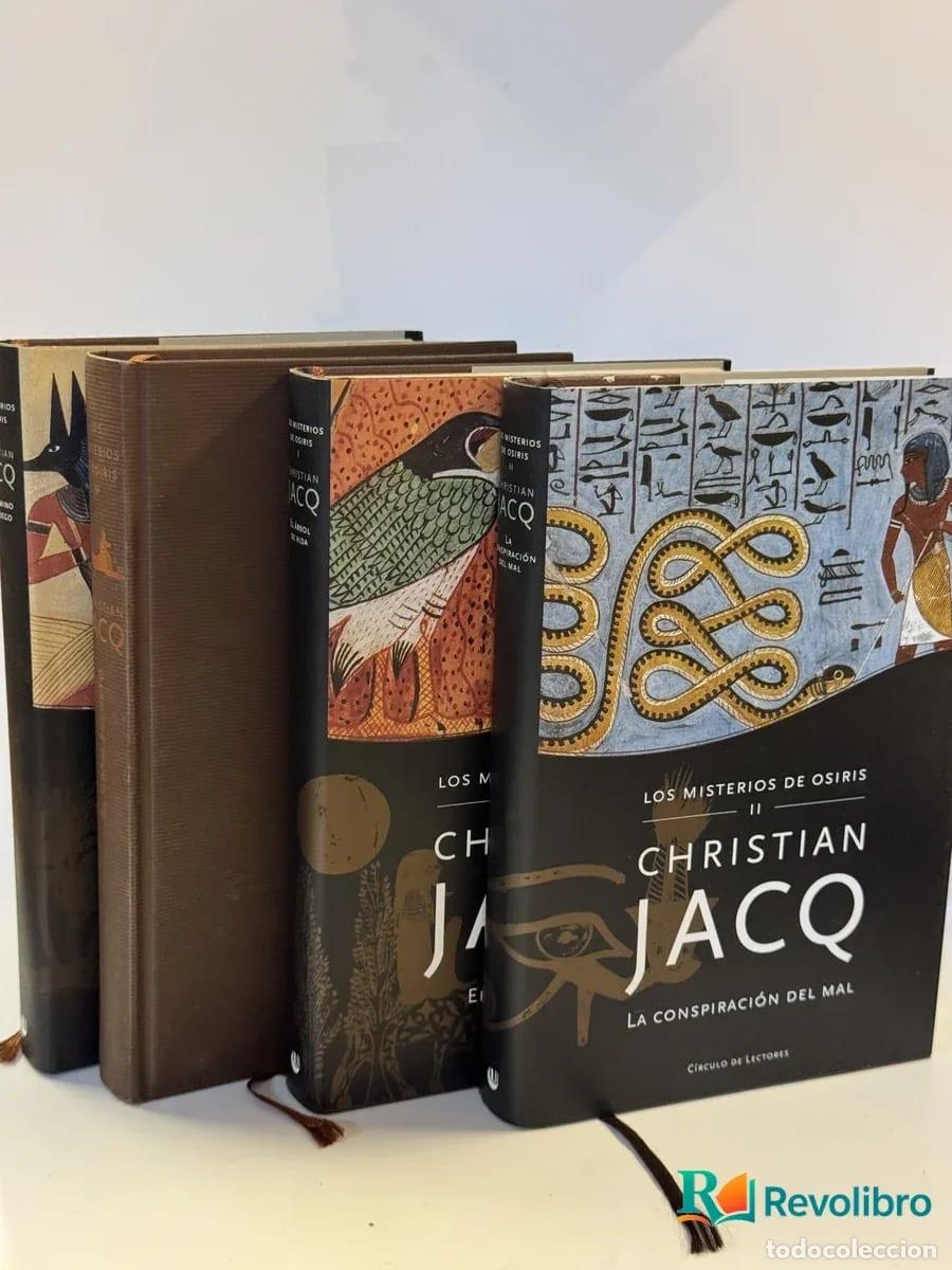 Libros de segunda mano: Lote Los misterios de Osiris 4 tomos - Christian Jacq
