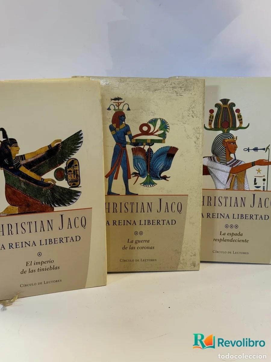 Libros de segunda mano: Lote Trilog&iacute;a La Reina Libertad completa - Christian Jacq