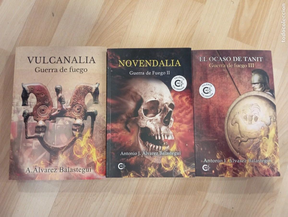Libros de segunda mano: 'Guerra de fuego'. Antonio &Aacute;lvarez Balastegui. 3 vol&uacute;menes.