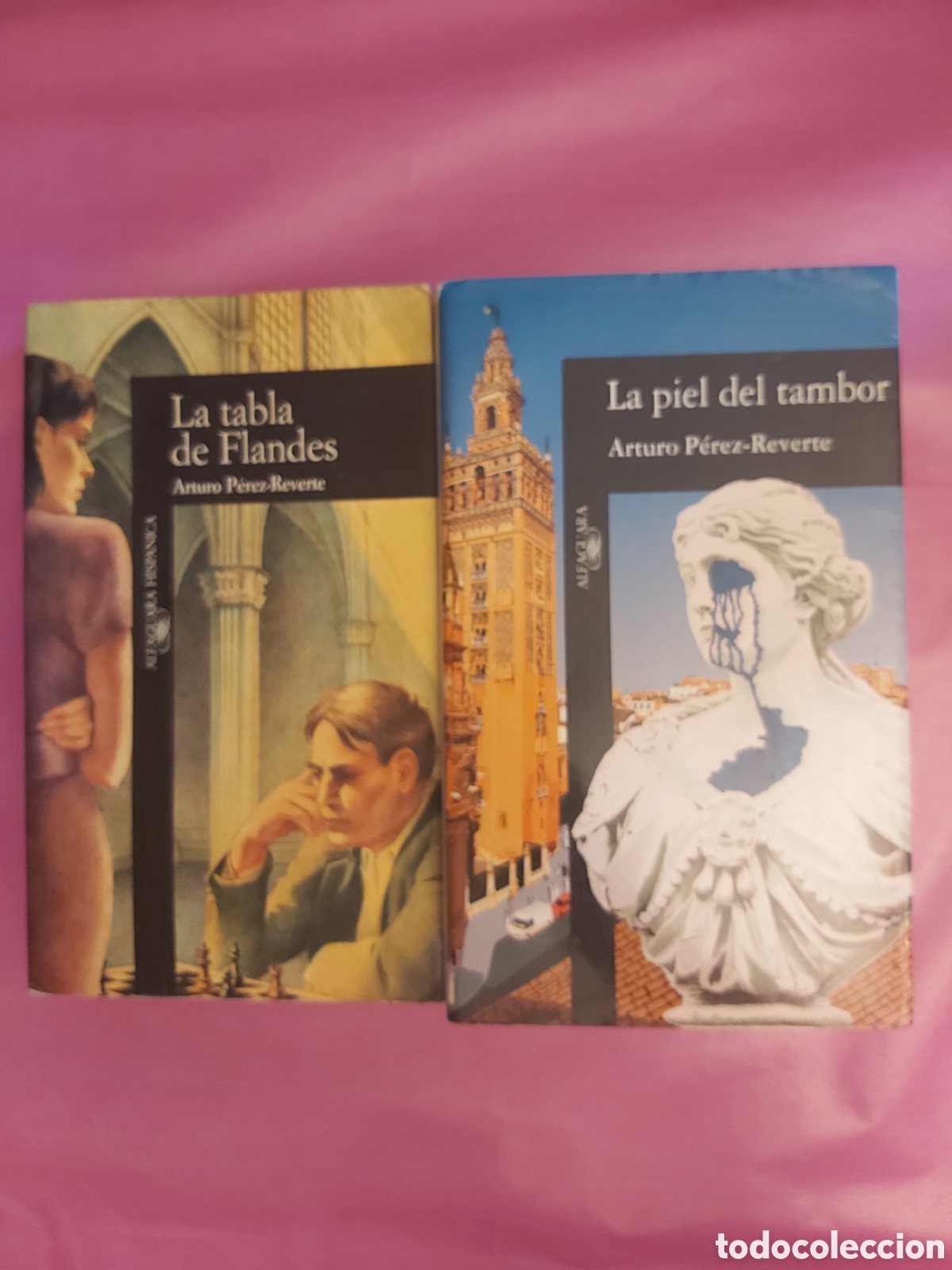 Libros de segunda mano: LA TABLA DE FLANDES LA PIEL DEL TAMBOR ARTURO PEREZ REVERTE ALFAGUARA