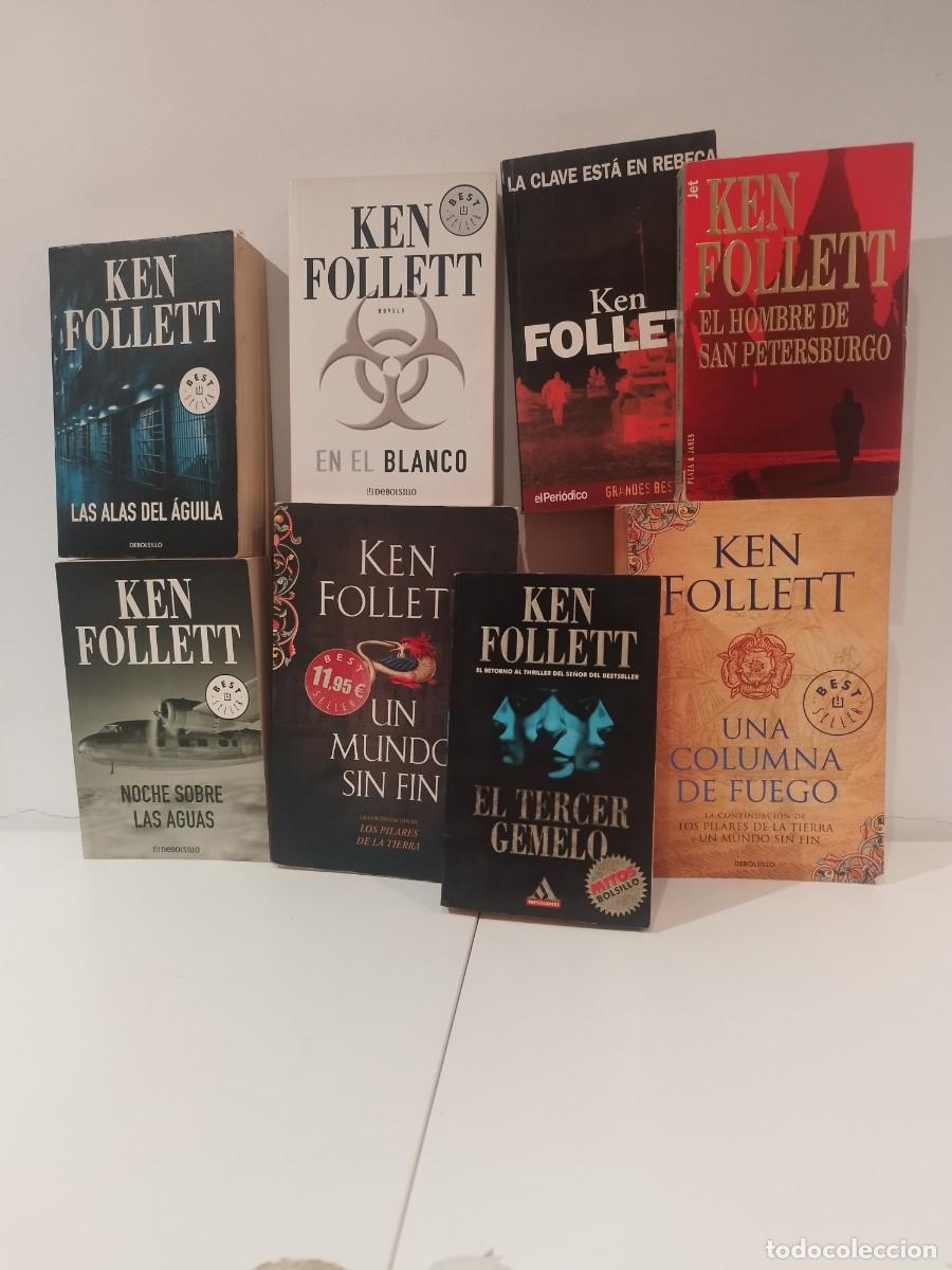 Libros de segunda mano: Colecci&oacute;n de 8 libros novelas de Ken Follet.