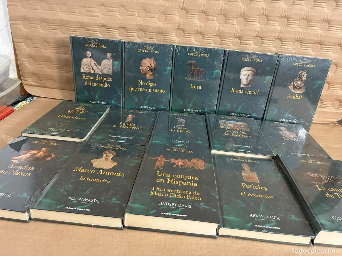 Libri di seconda mano: PACK 15 Libros Colecci&oacute;n: Novelas de Grecia y Roma (COMO NUEVOS, sin recorrido comercial)