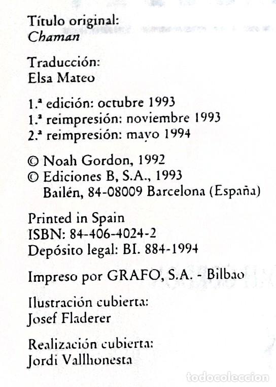Libros de segunda mano: Cham&aacute;n - Noah Gordon - Ediciones B, 1994 - Foto 10