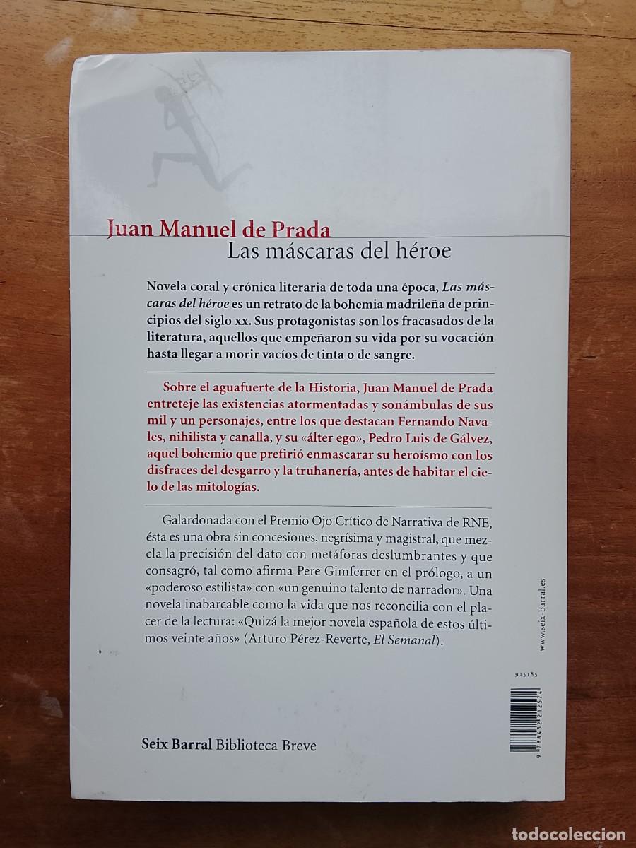 Libros de segunda mano: Juan Manuel de Prada Las m&aacute;scaras del h&eacute;roe - Foto 5