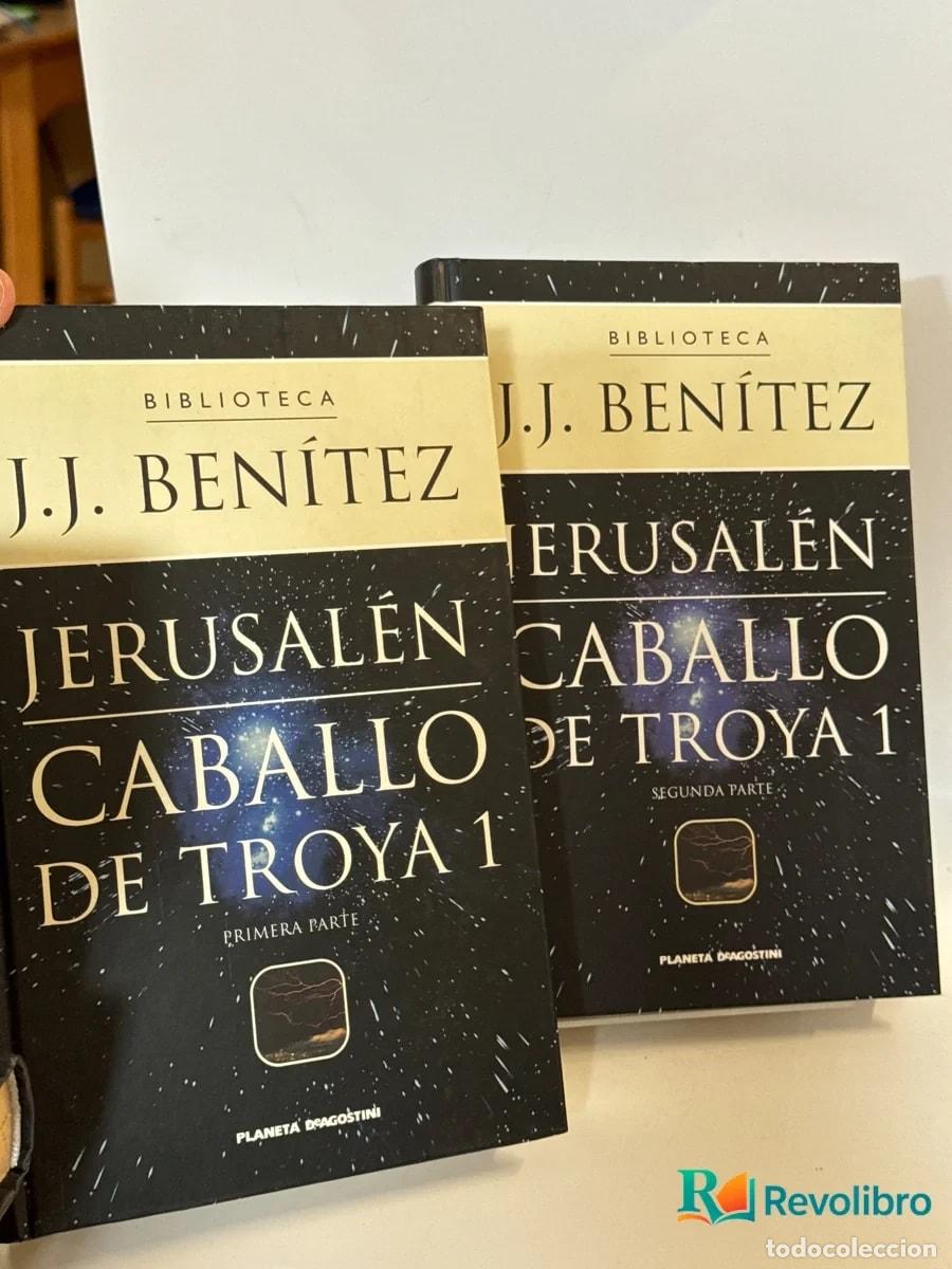Libros de segunda mano: Jerusal&eacute;n Caballo de Troya 1 2 tomos - J. J. Ben&iacute;tez