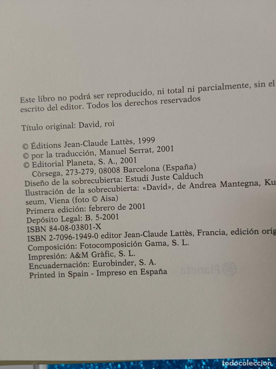 Libros de segunda mano: EL REY DAVID. GERALD MESSADI&Eacute; - Foto 7
