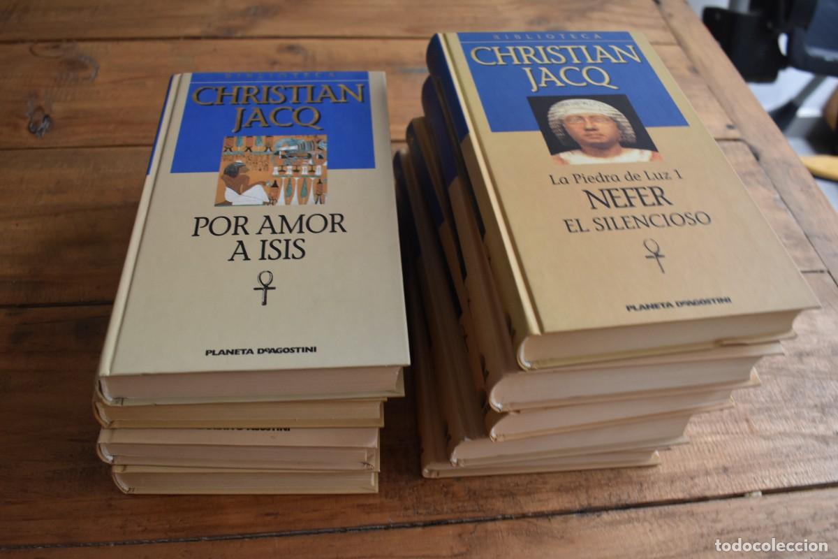 Libros de segunda mano: LOTE 8 VOLUMENES BIBLIOTECA CHRISTIAN JACQ. Planeta DeAgostini. Novela Hist&oacute;rica